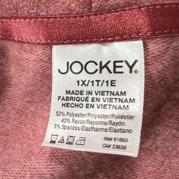 Jockey Open Cardigan Soft On The Go Versatility Red Size 1X - Picture 7 of 9